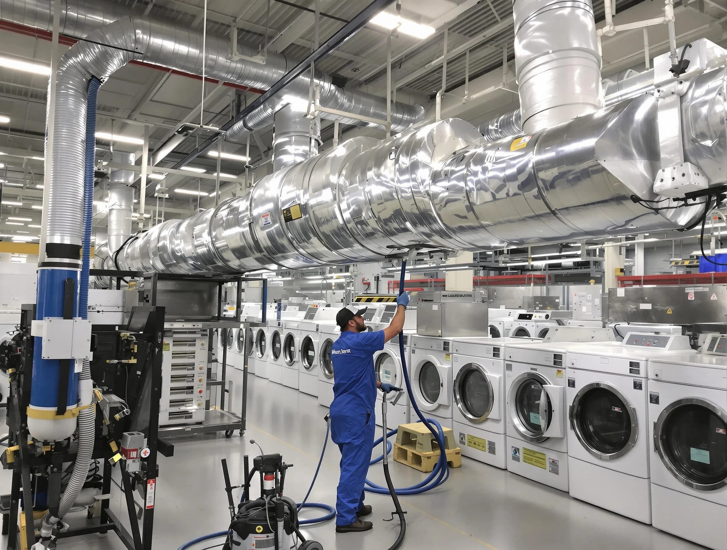 Dormont Dryer Vent Cleaning team performing heavy-duty industrial dryer vent cleaning in Dormont