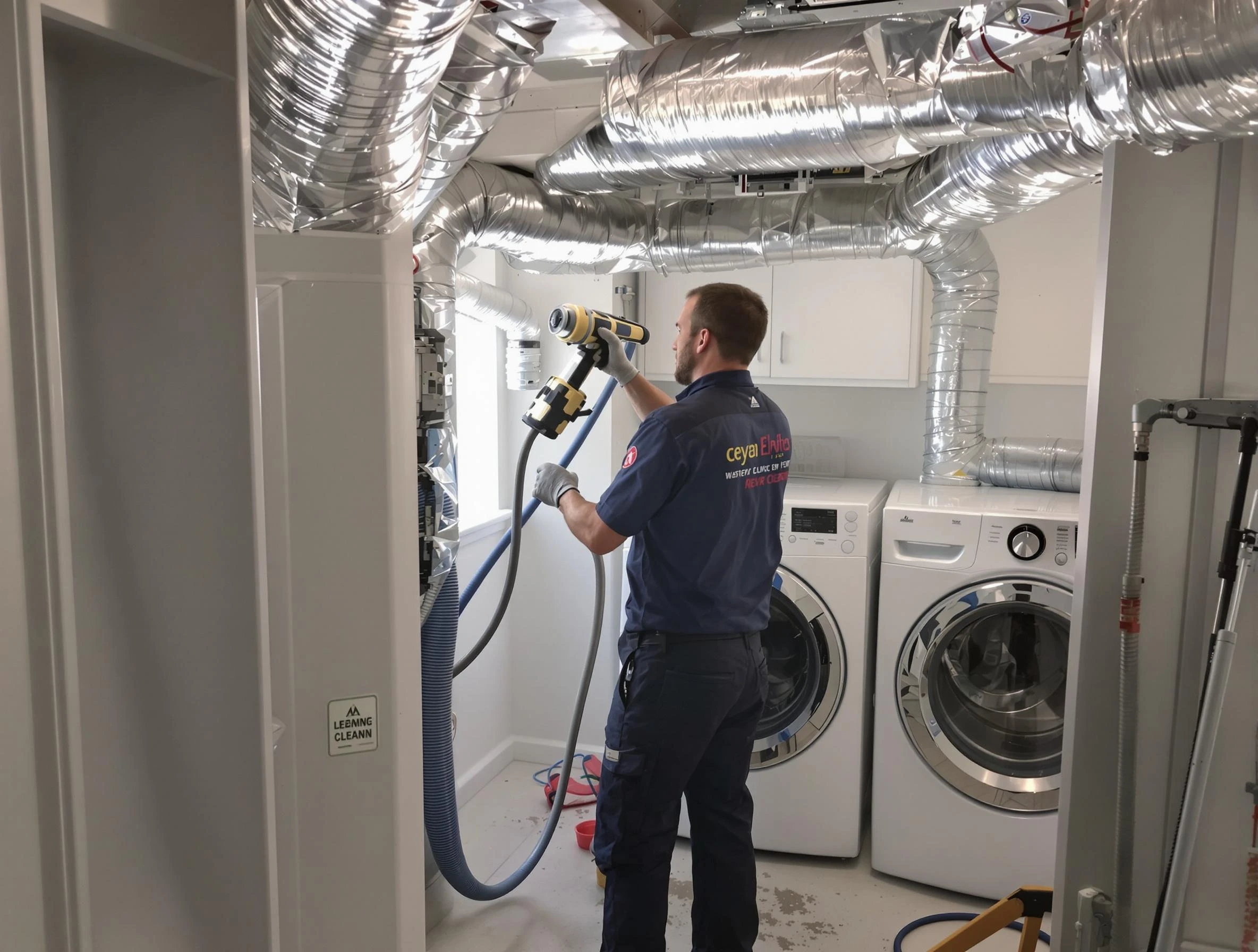 Dormont Dryer Vent Cleaning specialist using advanced equipment for thorough duct cleaning in Dormont